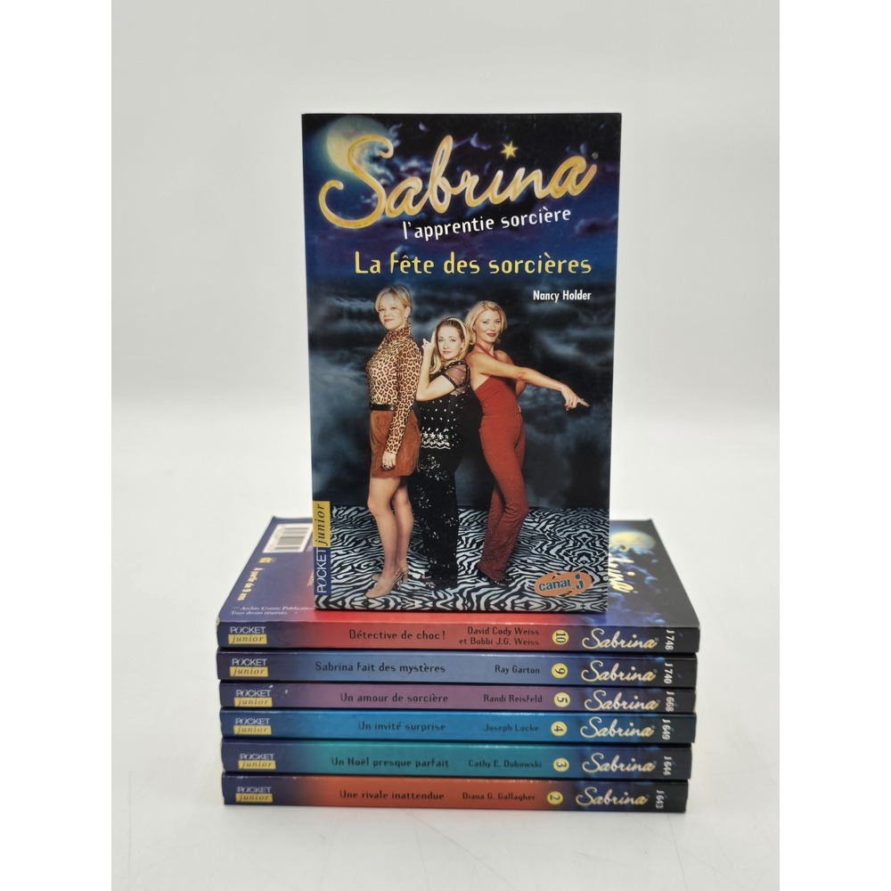 Lot of 7 Sabrina Teenage Witch French Pocket Books YA Novels VG‎ 2000s
